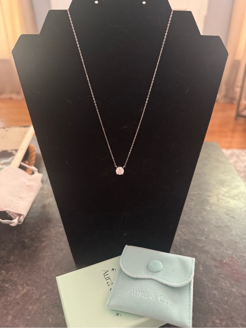 925 Silver Necklace with 2 Carat Moissanite Solitaire Pendant